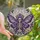 Gothic Art Enthusiasts' Tiffany Glass Skeletal Fairy, Violet Rose & Skull Mosaic Art Stained Glass Suncatcher - q1IyM_0Bq9