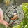 Nature Lovers' Intricate Stained Glass Tufted Titmouse Blossom Tiffany Mosaic Stained Glass Suncatcher - 1