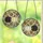 Art Nouveau Style Fans' Tiffany Stained Glass White Black Pumpkin Floral Amber Bronze Cream Mosaic Pattern Stained Glass Suncatcher - 3