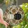 Art Nouveau Style Fans' Tiffany Stained Glass White Black Pumpkin Floral Amber Bronze Cream Mosaic Pattern Stained Glass Suncatcher - 1