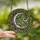 Women's Vibrant Amethyst Violet Green Tiffany Style Stained Glass Crescent Moon Botanical Vines Stained Glass Suncatcher - 2