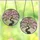 Women's Detailed Tiffany Style Cherry Blossom Tree Vibrant Pink Blush Luminous Gray Floral Mosaic Stained Glass Suncatcher - 3
