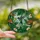 Nature Lovers' Tiffany Style Stained Glass Hummingbird Emerald Blue Orange Mosaic Stained Glass Suncatcher - 2