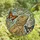 Bearded Dragon Lovers' Tiffany Stained Glass Eddie Floral Wreath Butterfly Mosaic Art Beige Green Blue Orange Pink Stained Glass Suncatcher - 4