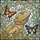 Bearded Dragon Lovers' Tiffany Stained Glass Eddie Floral Wreath Butterfly Mosaic Art Beige Green Blue Orange Pink Stained Glass Suncatcher - 7