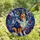 Shetland Sheepdog Lovers' Vibrant Tiffany Style Stained Glass Sheltie Art Multi-Tone Jewel Tone Mosaic Stained Glass Suncatcher - WZTM3g1Cp1
