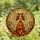 Fantasy Art Lovers' Luminous Tiffany Stained Glass Autumn Fairy Intricate Red Orange Amber Mosaic Stained Glass Suncatcher - 4