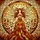 Fantasy Art Lovers' Luminous Tiffany Stained Glass Autumn Fairy Intricate Red Orange Amber Mosaic Stained Glass Suncatcher - 7