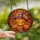 Halloween Enthusiasts' Glowing Amber Stained Glass Jack-o'-Lantern Witch Hat & Purple Spider Autumn Mosaic Stained Glass Suncatcher - 2