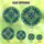 Art Lovers' Intricate Stained Glass Geometric Sapphire Emerald Golden Triangular Mosaic Pattern Stained Glass Suncatcher - 6