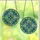 Art Lovers' Intricate Stained Glass Geometric Sapphire Emerald Golden Triangular Mosaic Pattern Stained Glass Suncatcher - 3
