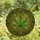 Botanical Art Lovers' Stained Glass Emerald Forest Golden Seven-Pointed Leaf Intricate Swirls Mosaic Stained Glass Suncatcher - 4