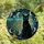Cat Lovers' Edge-to-Edge Tiffany Stained Glass Black Cat Golden Menorah Celestial Mosaic Teal Deep Blue Gold Turquoise Stained Glass Suncatcher - w41ICvr_0O