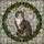 Cat Lovers' Intricate Tiffany Stained Glass Tabby Cat Mosaic Green Wreath Pink Berries Stained Glass Suncatcher - 7