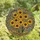 Art Lovers' Vibrant Tiffany Stained Glass Floral Mosaic Golden Amber Teal Bloom Stained Glass Suncatcher - 4