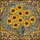 Art Lovers' Vibrant Tiffany Stained Glass Floral Mosaic Golden Amber Teal Bloom Stained Glass Suncatcher - 7