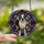 Boston Terrier Lovers' Luminous Black White Deep Red Teal Tiffany Style Geometric Mosaic Stained Glass Suncatcher - kN5K_Z16dq