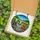 Farm Life Fans' Tiffany Stained Glass Baby Cow Trio Amber Green Mosaic Stained Glass Suncatcher - 5