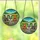Farm Life Fans' Tiffany Stained Glass Baby Cow Trio Amber Green Mosaic Stained Glass Suncatcher - 3