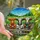 Farm Life Fans' Tiffany Stained Glass Baby Cow Trio Amber Green Mosaic Stained Glass Suncatcher - 1