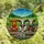 Farm Life Fans' Tiffany Stained Glass Baby Cow Trio Amber Green Mosaic Stained Glass Suncatcher - 4