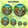 Farm Life Fans' Tiffany Stained Glass Baby Cow Trio Amber Green Mosaic Stained Glass Suncatcher - 6