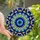 Artisan Style Lovers' Tiffany Glass Mystical Eye Teardrop Petal Mosaic Pattern Stained Glass Suncatcher - 1