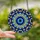 Artisan Style Lovers' Tiffany Glass Mystical Eye Teardrop Petal Mosaic Pattern Stained Glass Suncatcher - 2