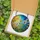 Nature Lovers' Intricate Stained Glass Dandelion Field Sunset Gradient Golden Orange Azure Blue Stained Glass Suncatcher - 5