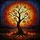 Halloween Art Lovers' Tiffany Style Stained Glass Jack-o'-Lantern Tree Vivid Jewel Tones Stained Glass Suncatcher - 7