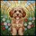 Dog Lovers' Vibrant Tiffany Stained Glass Maltipoo Wildflower Meadow Mosaic Stained Glass Suncatcher - 7