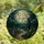 Gothic Art Lovers' Intricate Stained Glass Graveyard Full Moon Teal Emerald Jewel Design Stained Glass Suncatcher - 4