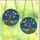 Cat Lovers' Jewel Tone Stained Glass Cat & Hand Creation Starry Night Blue Yellow Orange Mosaic Stained Glass Suncatcher - 3