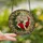 Christmas Lovers' Glowing Tiffany Stained Glass Santa Reading Crescent Moon Red Green Holly Mosaic Pattern Stained Glass Suncatcher - 2