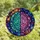 Cosmic Art Lovers' Intricate Tiffany Glass Brain Nebula Mosaic Blue Purple Pink Starbursts Stained Glass Suncatcher - 4