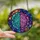 Cosmic Art Lovers' Intricate Tiffany Glass Brain Nebula Mosaic Blue Purple Pink Starbursts Stained Glass Suncatcher - 2