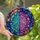 Cosmic Art Lovers' Intricate Tiffany Glass Brain Nebula Mosaic Blue Purple Pink Starbursts Stained Glass Suncatcher - 1