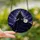 Fantasy Art Lovers' Tiffany Stained Glass Witch & Fox Mystical Night Sky Jewel Tone Design Stained Glass Suncatcher - 2