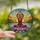 Meditative Art Lovers' Edge-to-Edge Stained Glass Tiffany Style Yoga Lotus Jewel Tone Mosaic Stained Glass Suncatcher - 2