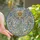 Elegant Style Lovers' Tiffany Stained Glass Angelic Winged Cross Sunburst Iridescent Pearl Sky Blue Peach Crystal Mosaic Stained Glass Suncatcher - 1