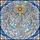 Elegant Style Lovers' Tiffany Stained Glass Angelic Winged Cross Sunburst Iridescent Pearl Sky Blue Peach Crystal Mosaic Stained Glass Suncatcher - 7