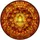 Autumn Art Lovers' Tiffany Stained Glass Autumn Wreath Fiery Orange Gold Red Amber Foliage Mosaic Stained Glass Suncatcher - 7