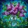 Art Lovers' Tiffany Inspired Lilac Stained Glass Bouquet Jewel Tone Floral Mosaic Stained Glass Suncatcher - 7
