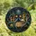 Dark Academia Enthusiasts' Tiffany Stained Glass Steampunk Octopus Skull Book Deep Blue Orange Stained Glass Suncatcher - 4