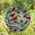 Nature Lovers' Jewel-Toned Stained Glass Winter Bird & Red Berries Mosaic Art Stained Glass Suncatcher - 4