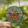 Nature Lovers' Intricate Stained Glass Monarch Butterfly Orange Pink Floral Mosaic Stained Glass Suncatcher - 2