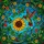 Nature Lovers' Tiffany Stained Glass Hummingbird Sunflower Floral Mosaic Emerald Ruby Golden Art Stained Glass Suncatcher - 7