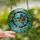 Nature Lovers' Vibrant Blue Orange Aqua Tiffany Stained Glass Kingfisher River Mosaic Stained Glass Suncatcher - 2