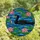 Nature Lovers' Intricate Tiffany Stained Glass Black Cormorant Pink Water Lilies Blue Water Mosaic Stained Glass Suncatcher - 4