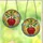 Art Lovers' Tiffany-Style Stained Glass Disco Apple Mosaic Deep Red Emerald Green Golden Sky Stained Glass Suncatcher - 1e2-CWUMM2